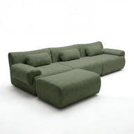 Sofá na Caixa modular Horizon 3 lugares em Boucle - Verde · vista 15