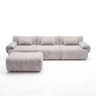 Sofá na Caixa modular Horizon 3 lugares em Boucle - Cinza · vista 12
