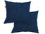Kit 2 Almofada Tecido Bouclé - Cor Azul - 45x45cm