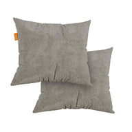 Kit 2 Almofada Tecido Bouclé - Cor Cinza- 45x45cm - Sofá na Caixa