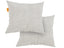 Kit 2 Almofada Tecido Bouclé - Cor Linho - 45x45cm