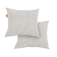 Kit 2 Almofada Tecido Bouclé - Cor Linho - 45x45cm - Sofá na Caixa