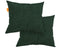 Kit 2 Almofada Tecido Bouclé - Cor Verde Musgo - 45x45cm