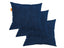 Kit 3 Almofadas Tecido Bouclé - Cor Azul - 45x45cm