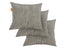 Kit 3 Almofadas Tecido Bouclé - Cor Cinza - 45x45cm
