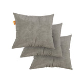 Kit 3 Almofadas Tecido Bouclé - Cor Cinza - 45x45cm - Sofá na Caixa