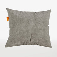 Kit 3 Almofadas Tecido Bouclé - Cor Cinza - 45x45cm · detalhe na cor cinza