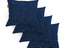 Kit 4 Almofadas Tecido Bouclé - Cor Azul - 45x45cm