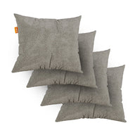 Kit 4 Almofadas Tecido Bouclé - Cor Cinza - 45x45cm - Sofá na Caixa