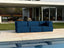 Lounge Zimma com 3 Módulos Azul