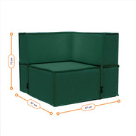 Lounge Zimma com 4 Módulos Verde · vista 10