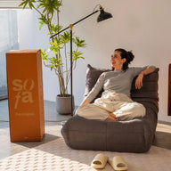 Poltrona Design 1973 Cinza 1 unidade Sofá na Caixa · vista 7