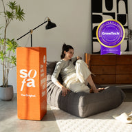 Poltrona Design 1973 Cinza 2 unidades Sofa na Caixa · vista 3