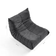 Poltrona Design 1973 Cinza 2 unidades Sofa na Caixa · medidas e dimensões