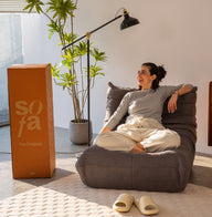 Poltrona Design 1973 Cinza 2 unidades Sofa na Caixa · vista 6