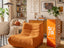 Poltrona Design 1973 Laranja 1 unidade Sofá na Caixa