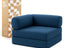 Poltrona do Sofá Cama Bloom Tecido Boucle Azul Marinho - Sofá na Caixa
