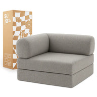 Poltrona do Sofá Cama Bloom Tecido Boucle Cinza - Sofá na Caixa