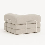 Sofá Cama Bloom - Sofá na Caixa + Poltrona Bloom Tecido Boucle Linho · em tecido linho · vista 9