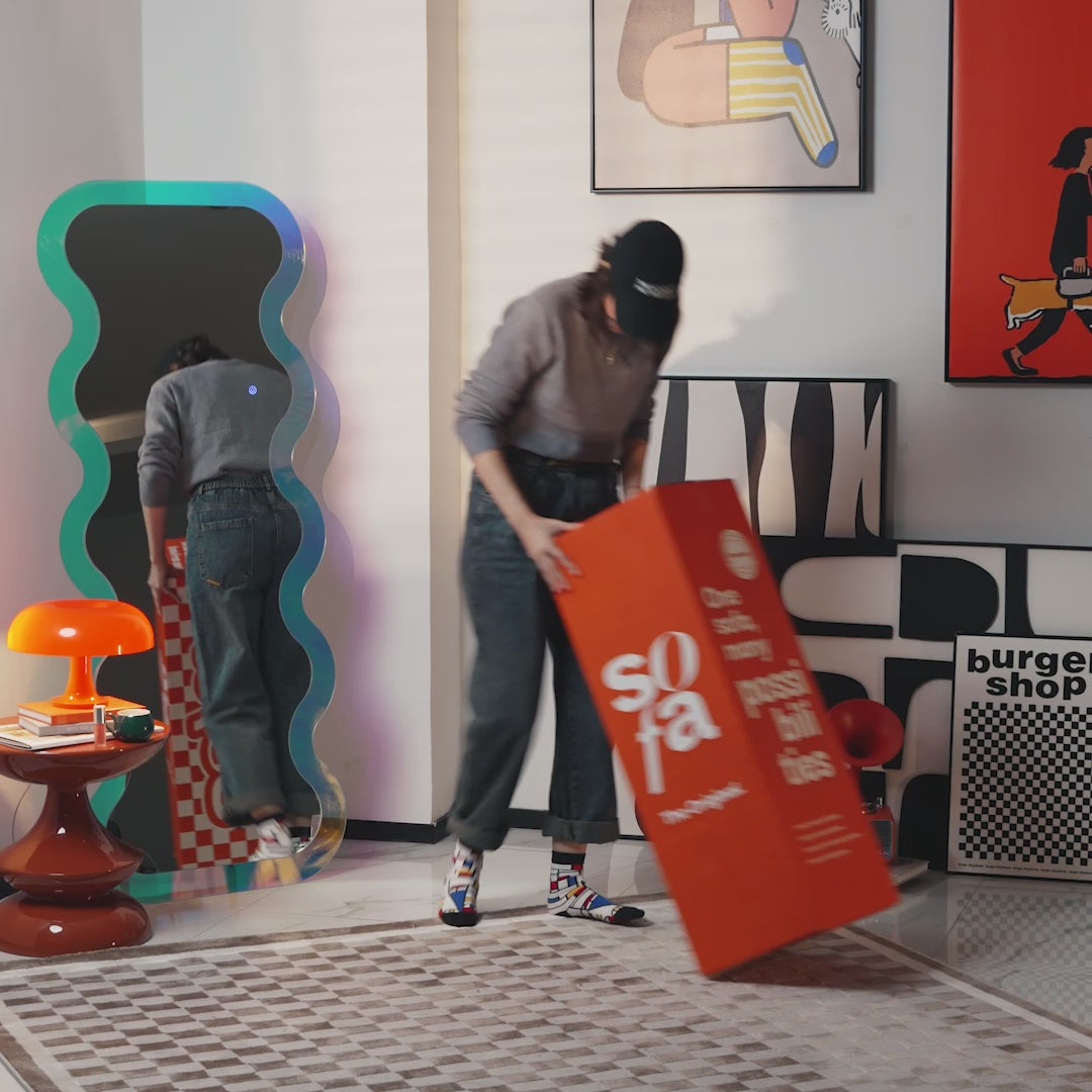 Kit Poltrona Design 1973 + Apoio para pés - Courino