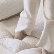 Sofá na Caixa modular Sienna 3 lugares em Boucle - Bege Areia