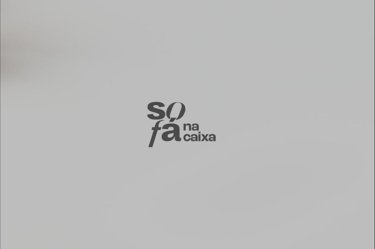 Sofá na Caixa modular 3 lugares em Boucle sem braço com chaise - Linho