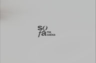 Sofá na Caixa modular 3 lugares em Boucle sem braço com chaise - Linho