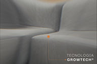 Sofá na Caixa modular 3 lugares em Boucle sem braço com chaise - Linho