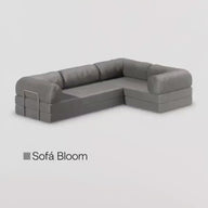 Sofá Cama Bloom Duo - Azul Claro