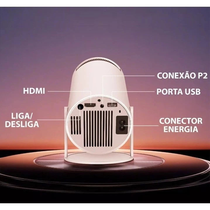 Projetor Portátil Android 11 Smart 4K Wifi 6 Bluetooth 5.0 1080p · visão geral final