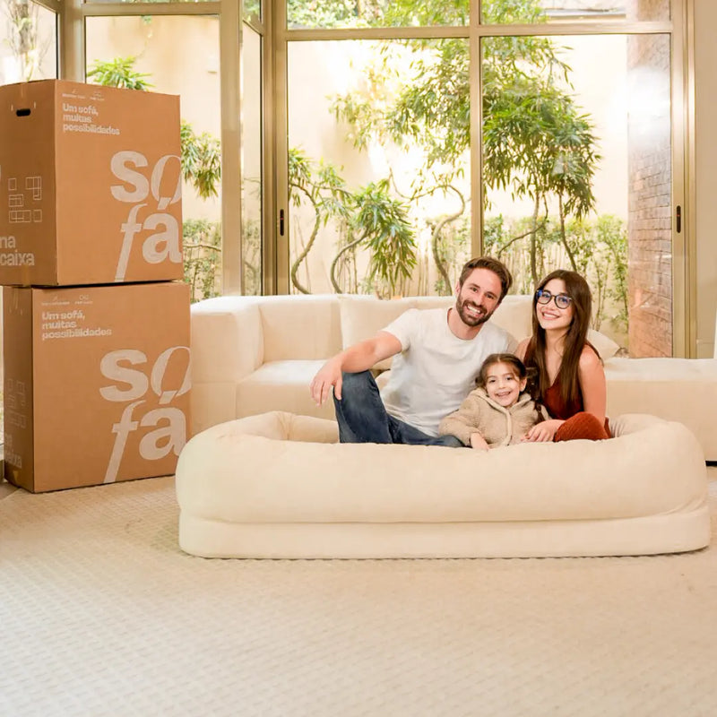Puff Cama Pet Humana - Sofá na Caixa · vista 2