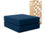 Chaise / Apoio de pé Sofá Cama Bloom Tecido Boucle Azul