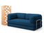 Sofá Cama Bloom Tecido Boucle Azul Marinho - Sofá na Caixa
