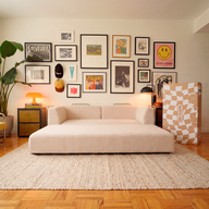 Sofá Cama Bloom Tecido Boucle Linho - Sofá na Caixa
