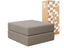 Chaise / Apoio de pé Sofá Cama Bloom Tecido Boucle Cinza