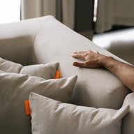 Sofá Cama Bloom Tecido Boucle Linho - Sofá na Caixa · vista 17