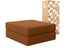 Chaise / Apoio de pé Sofá Cama Bloom Tecido Boucle Marrom