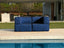 Sofá Lounge Zimma Azul com 2 Módulos