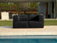 Sofá Lounge Zimma Preto com 2 Módulos