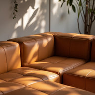 Sofá na Caixa modular 4 lugares com 1 chaise - Poli-couro · vista 10