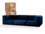 Sofá na Caixa modular 3 lugares em Boucle - Azul