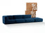 Sofá na Caixa modular 3 lugares em Boucle - 1 Braço com Chaise - Azul